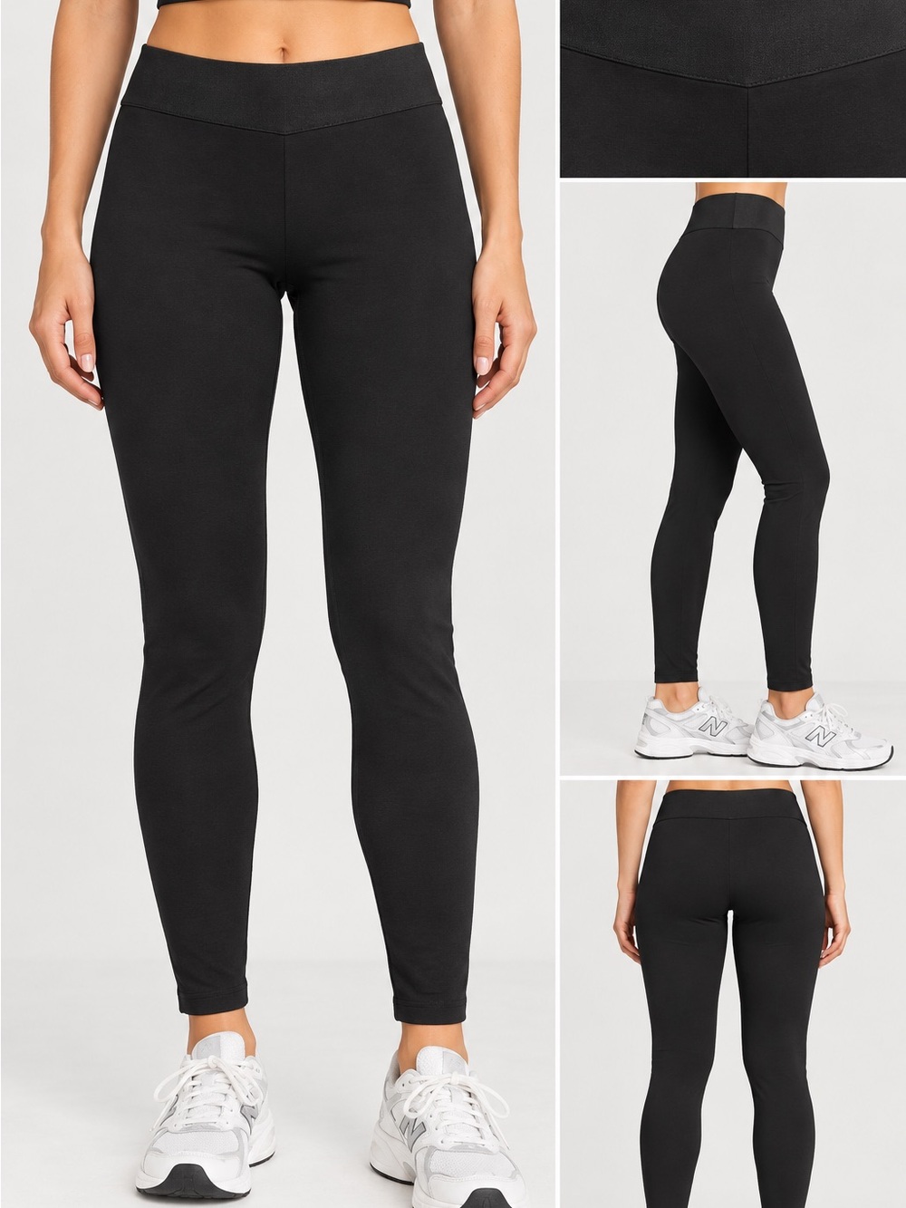 BCBGMaxAzria Black High-Rise Performance Leggings